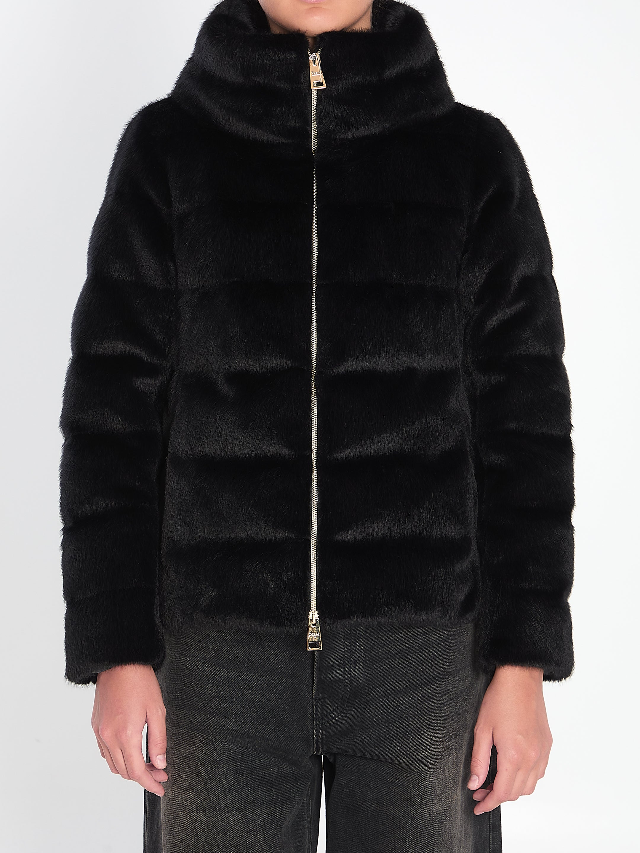 HERNO 40 eco-fur jacket