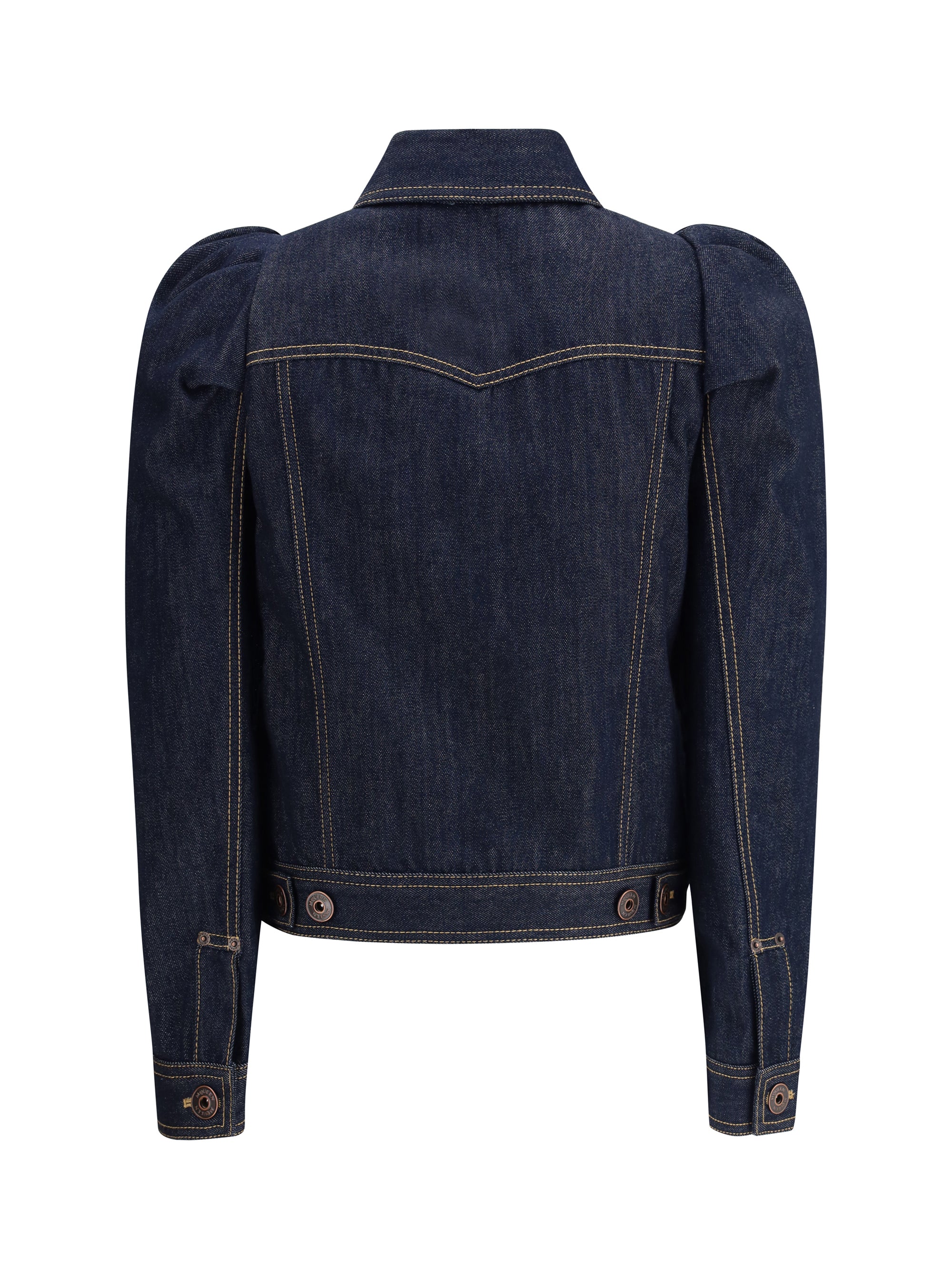 ALEXANDER MCQUEEN 42 denim jacket with pointed shoulders