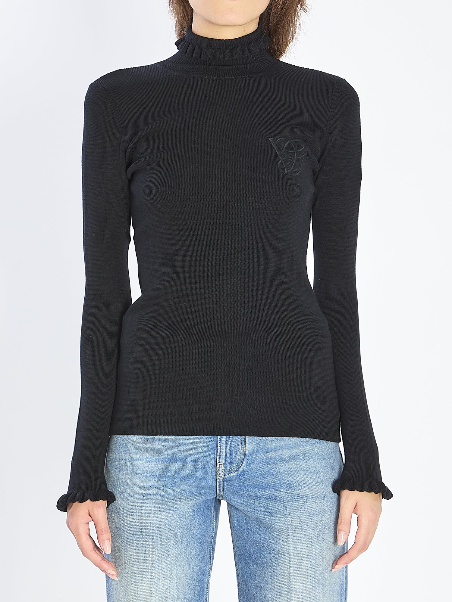 VALENTINO GARAVANI S turtleneck with ruffles