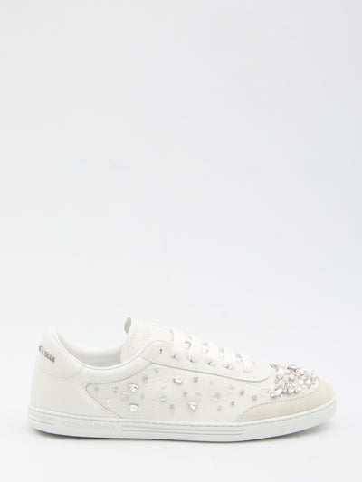 sneakers embellished with rhinestones