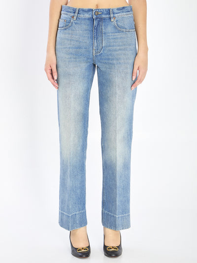 chez valentino denim pants