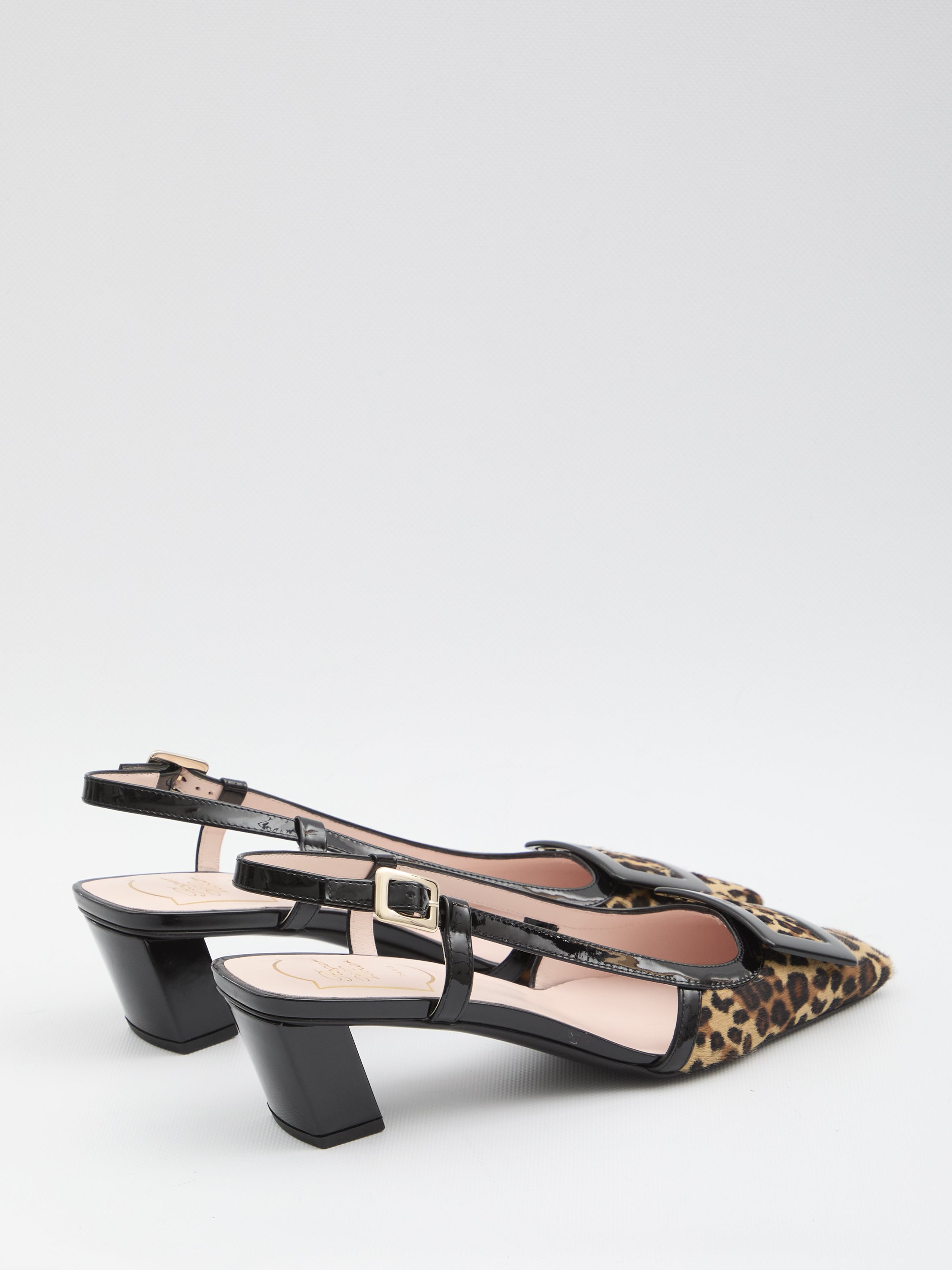ROGER VIVIER 36 belle vivier pony slingback pumps