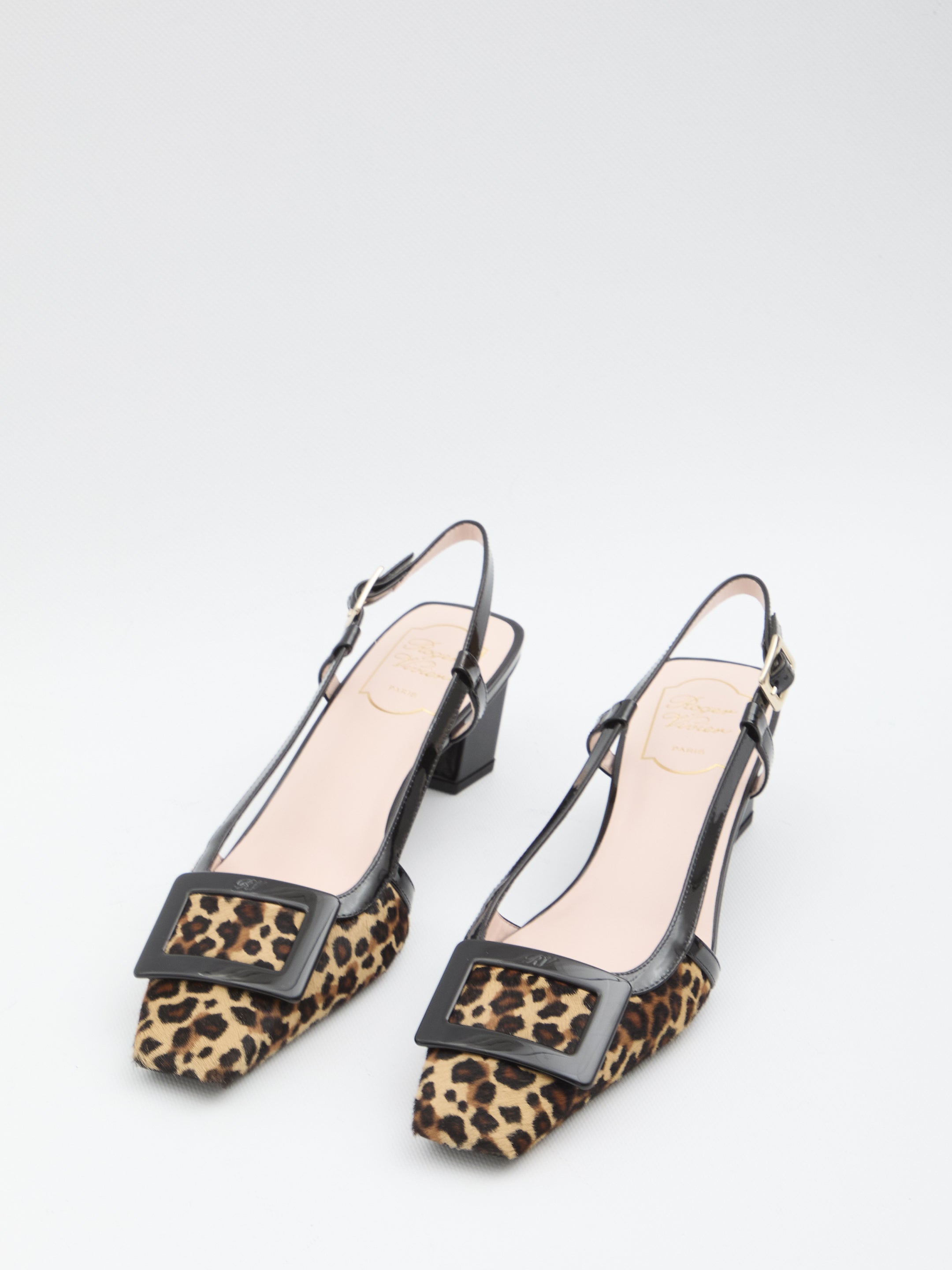 ROGER VIVIER 36 belle vivier pony slingback pumps