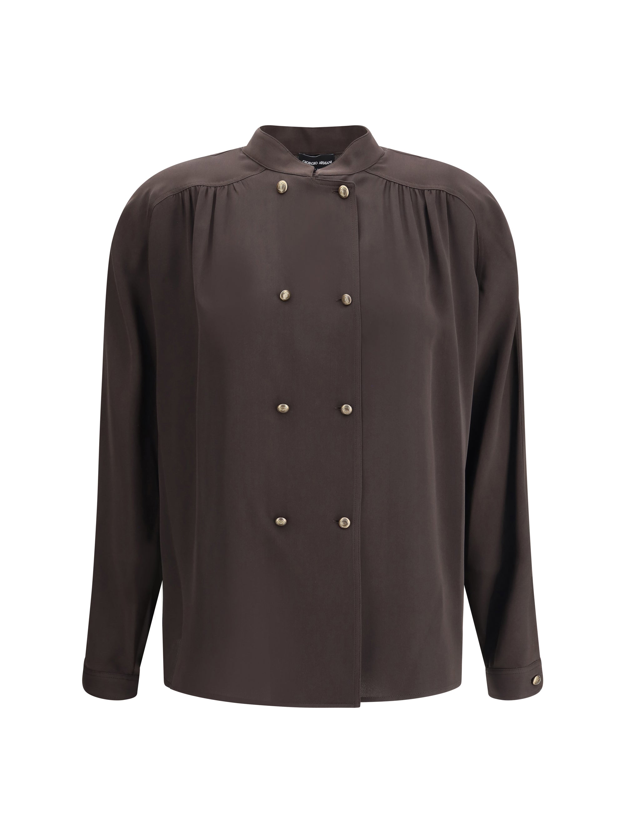 GIORGIO ARMANI 46 doublebreasted silk shirt