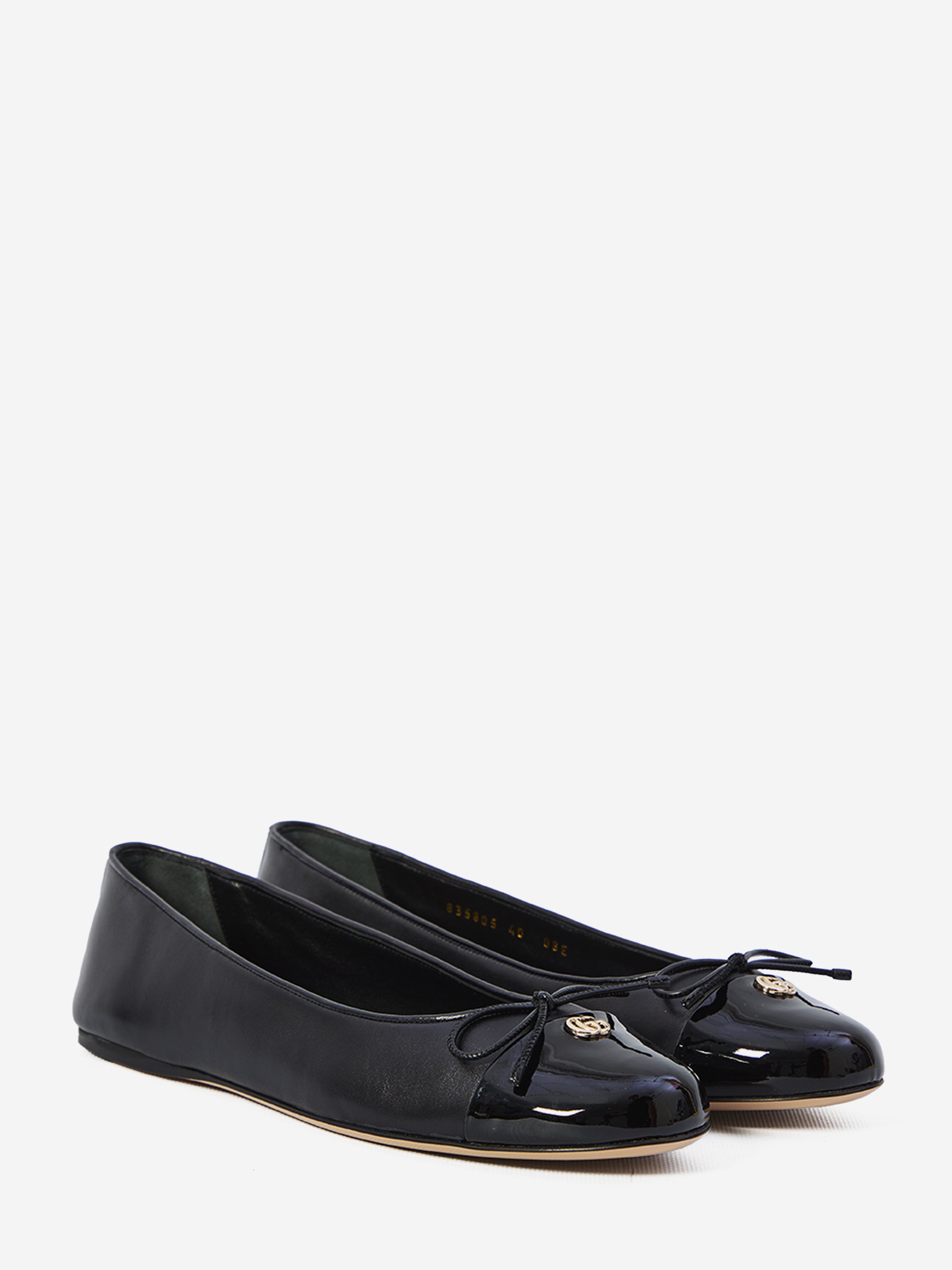 GUCCI 36½ doppia g ballerina flats