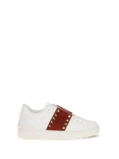 rockstud untitled sneakers with suede band