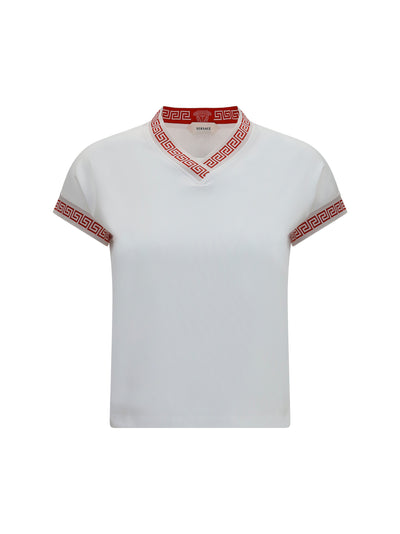 t-shirt by versace with greca details