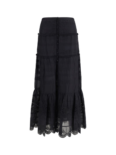 paoline long cotton skirt