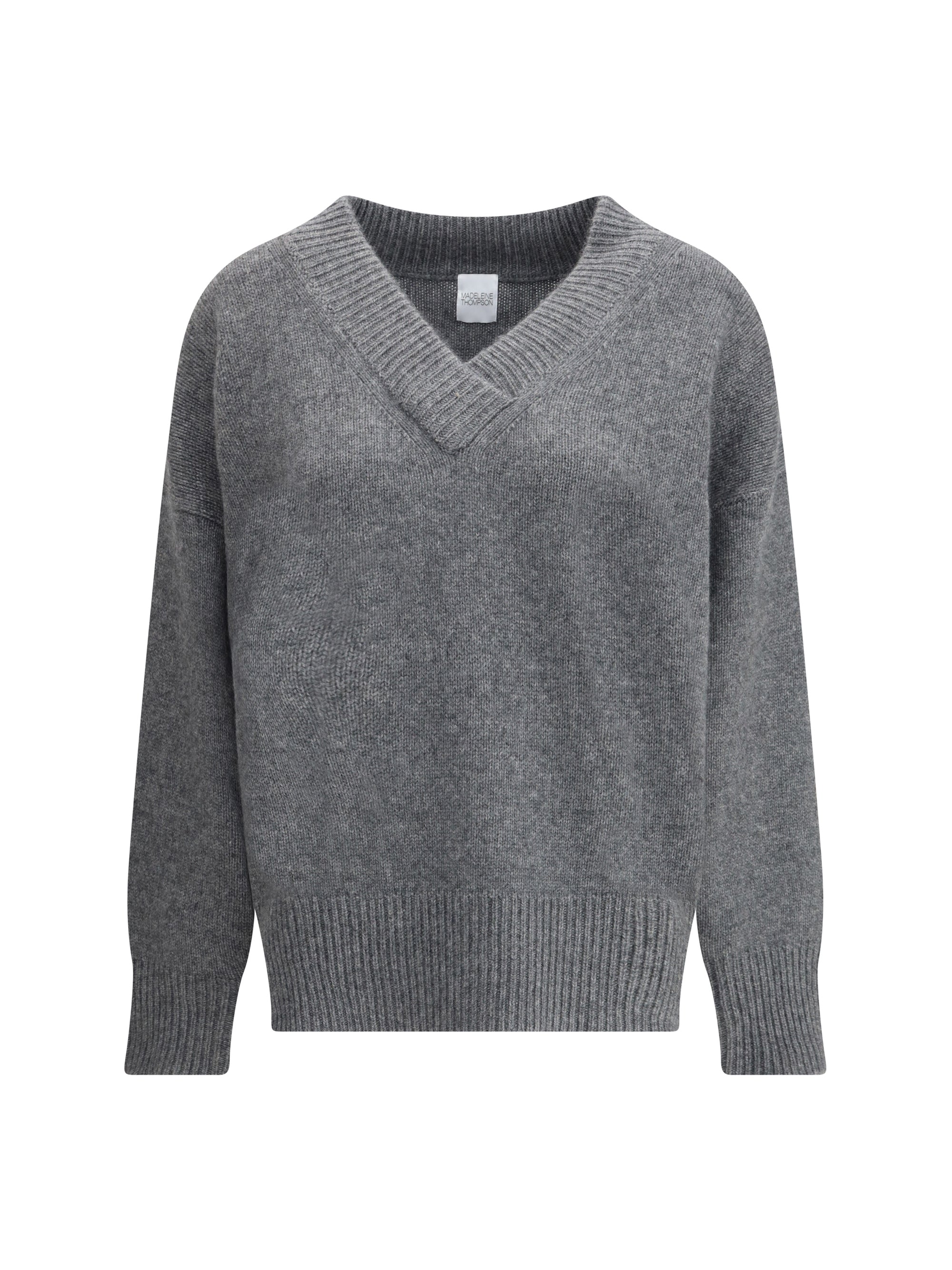MADELEINE THOMPSON M  v-neck jumper in wool and cashmere