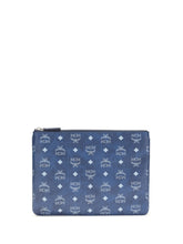 MCM OS pouch with visetos print