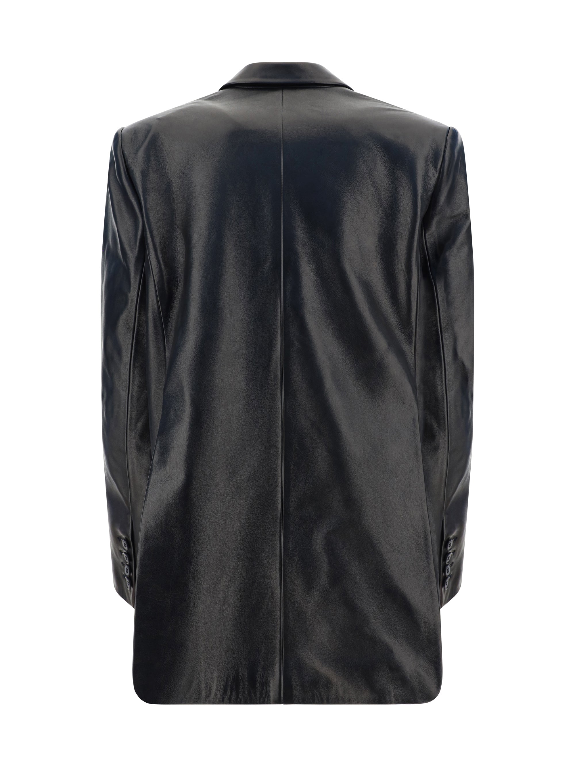 MAGDA BUTRYM 34 leather blazer jacket