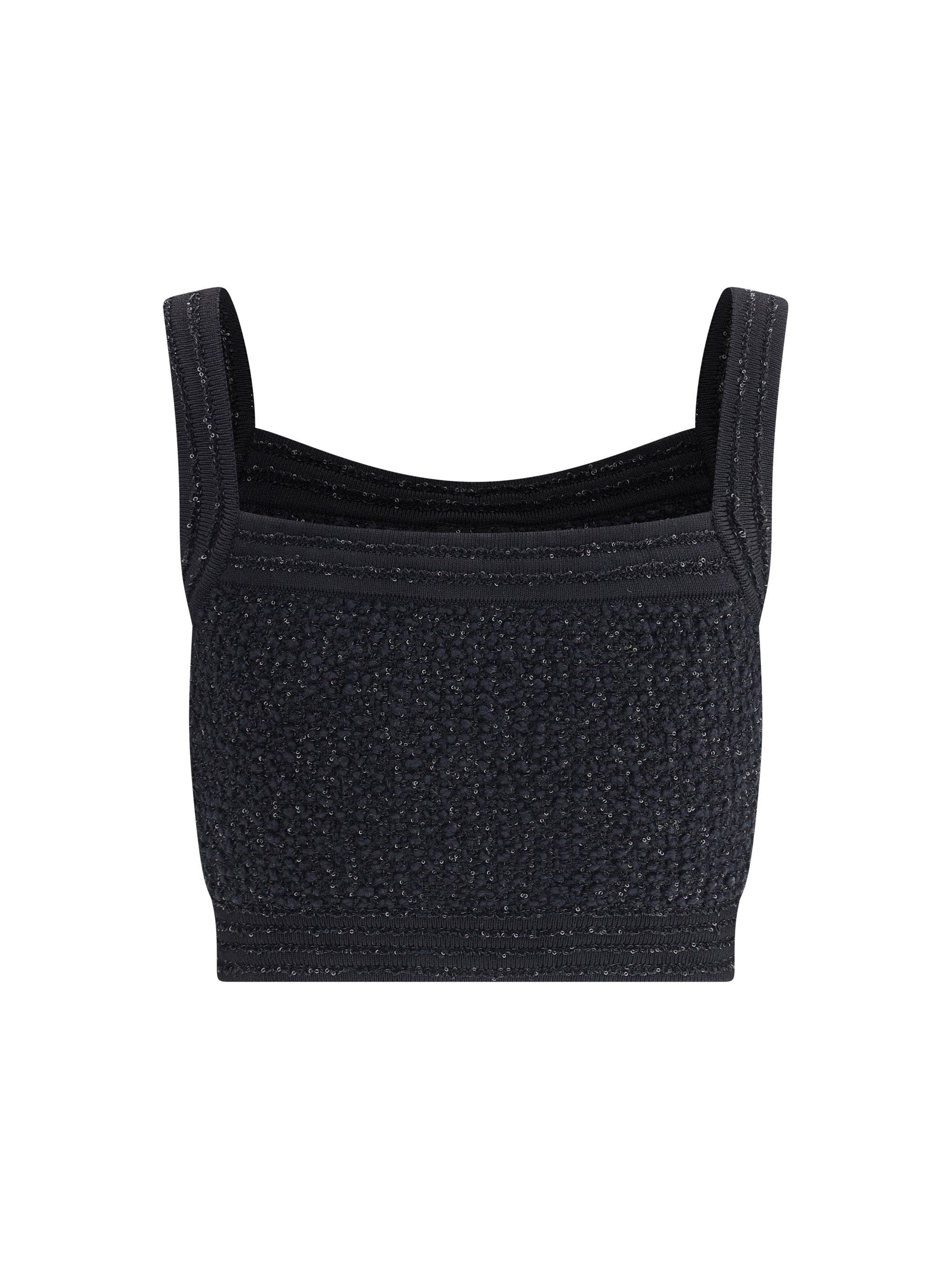 BALMAIN 34 tweed crop top