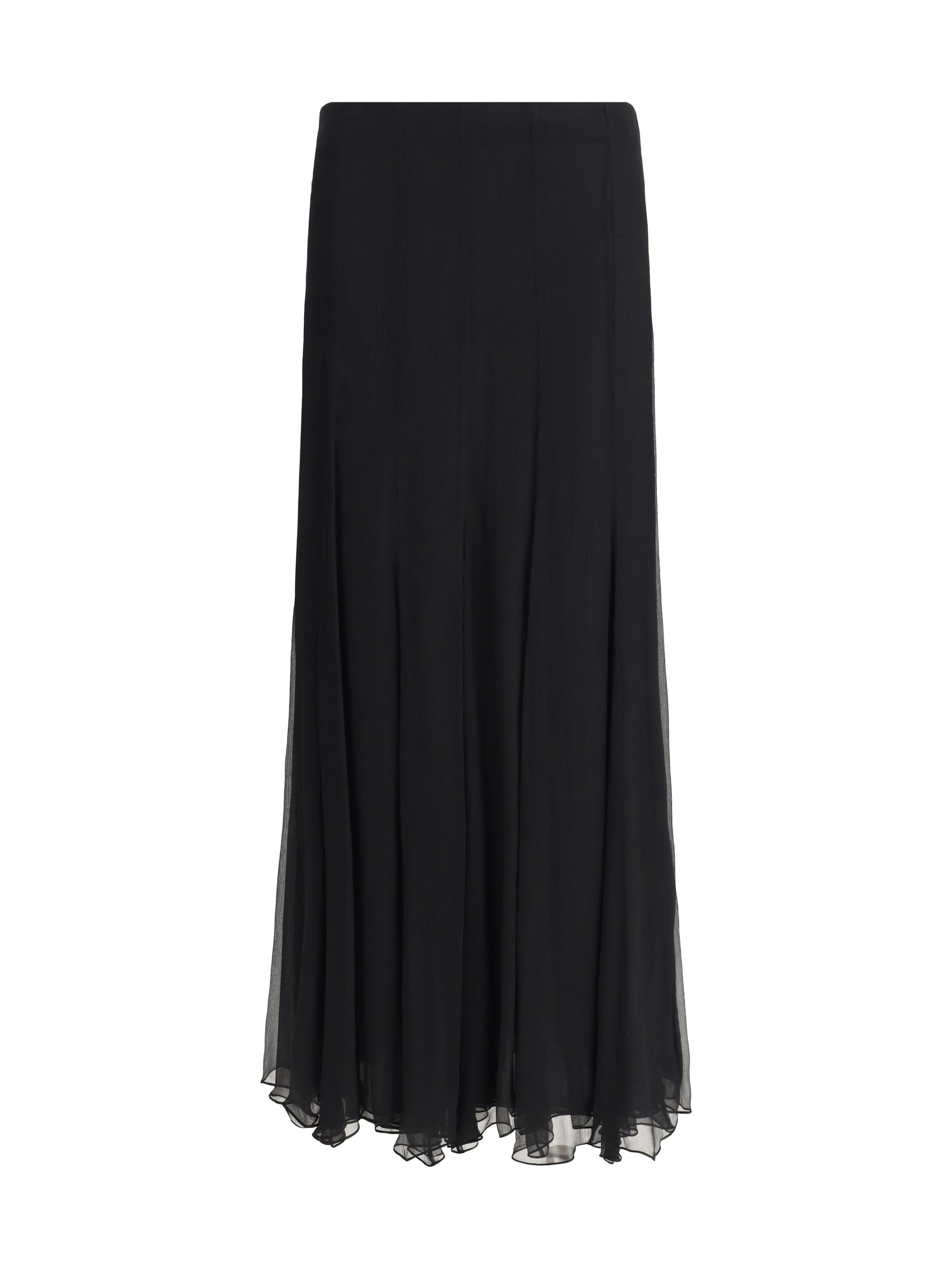CHLOÉ 40 silk long skirt