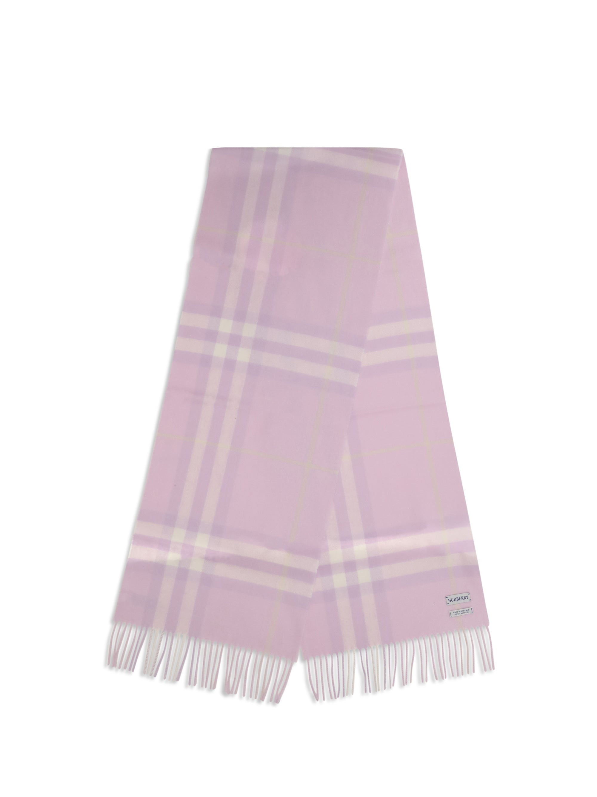 BURBERRY OS embroidered cashmere scarf