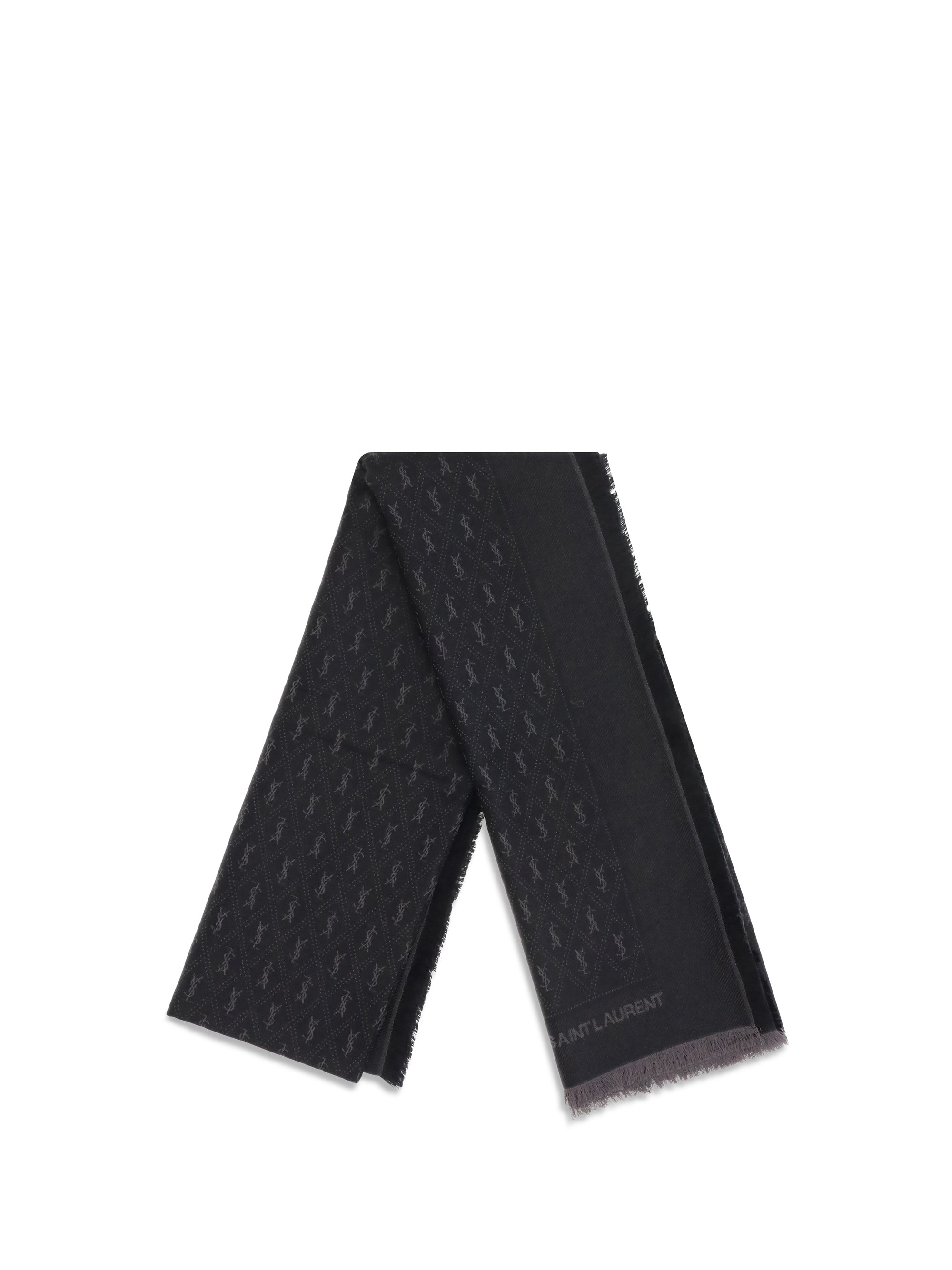 ysl monogram scarf