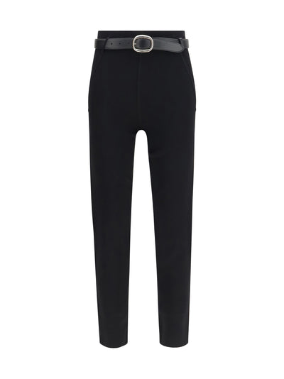 skinny pants with belt