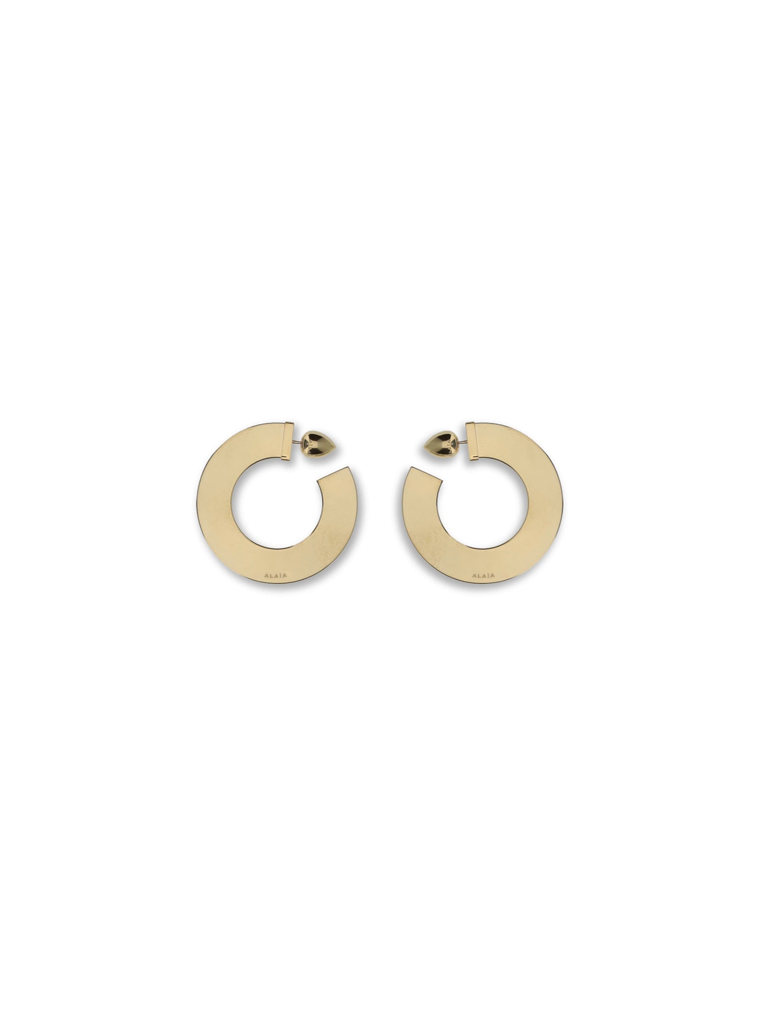 ALAIA OS blade hoop earrings