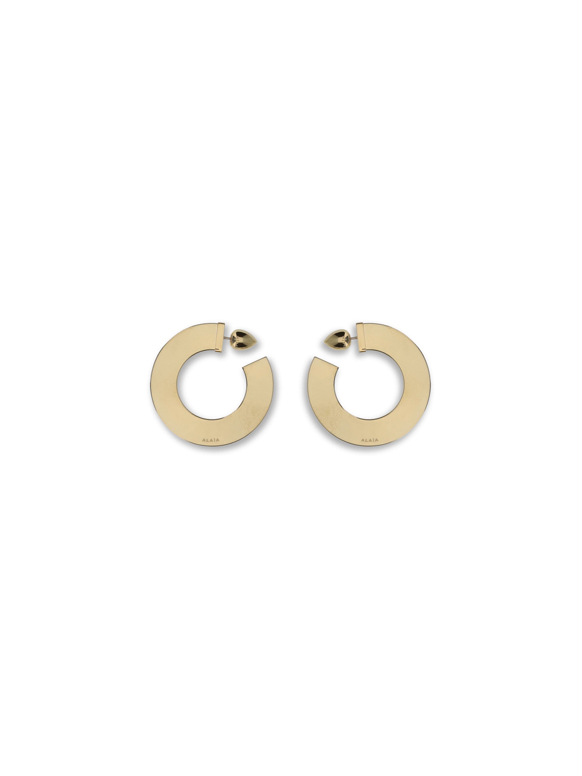 ALAIA OS blade hoop earrings