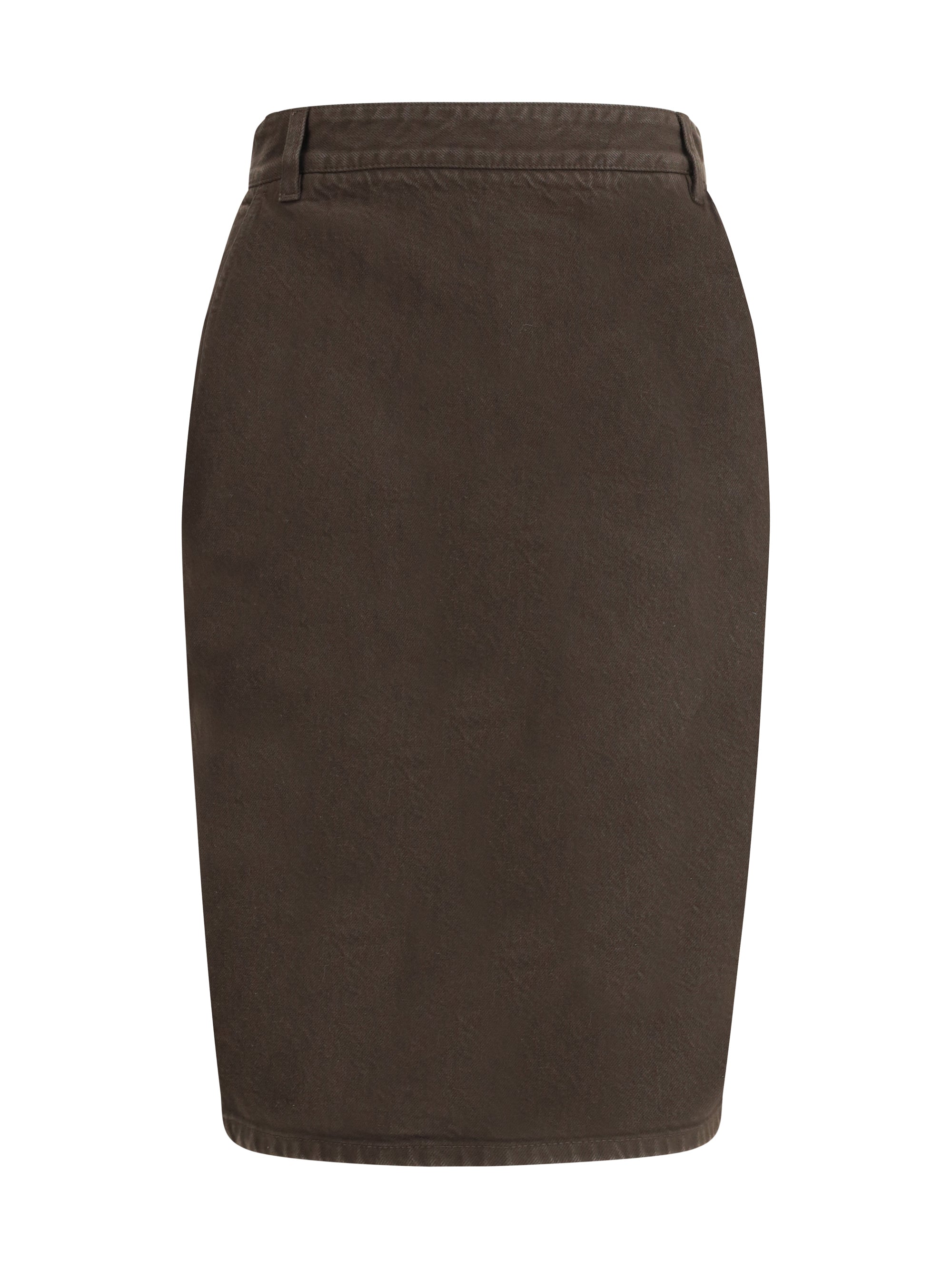 SAINT LAURENT 28 denim pencil skirt