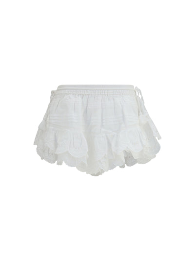 puria shorts with ruffles