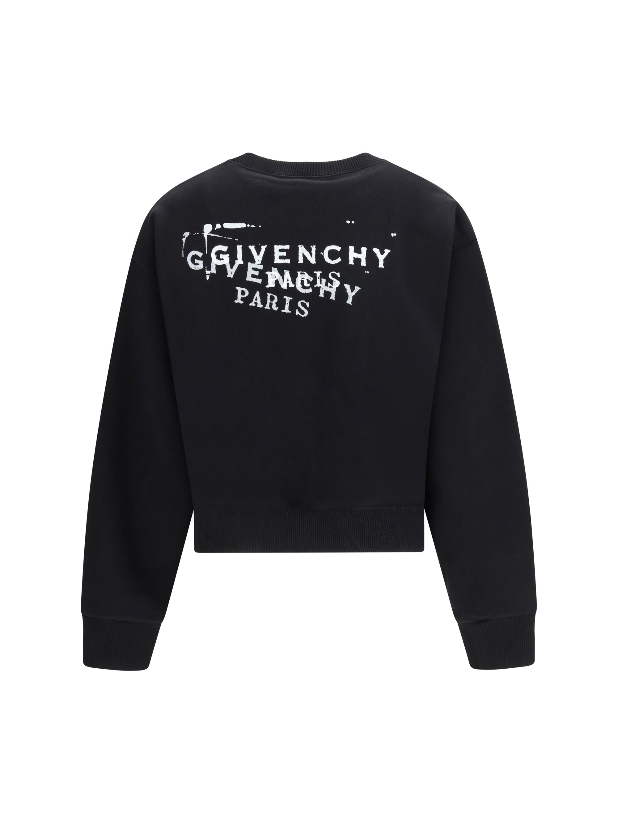 GIVENCHY L logo brushed fabric sweatshirt