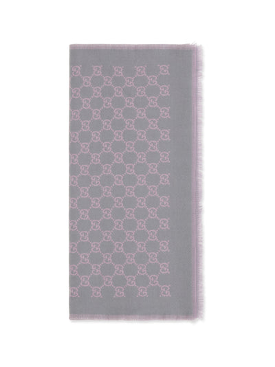 miss stenny gg monogram wool scarf