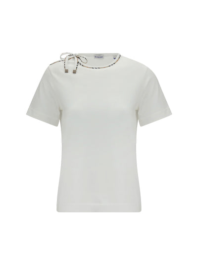 cotton lace-detail t-shirt