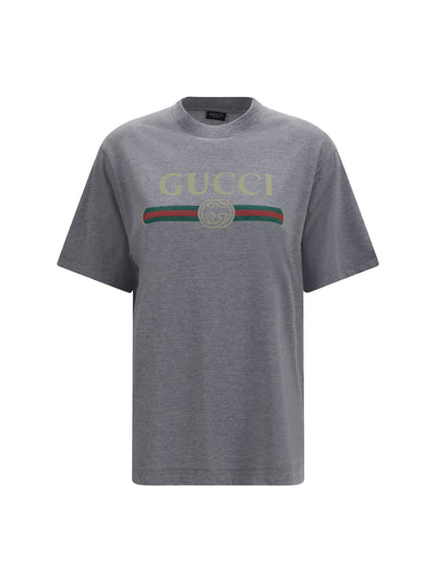 cotton and silk jersey printed t-shirt