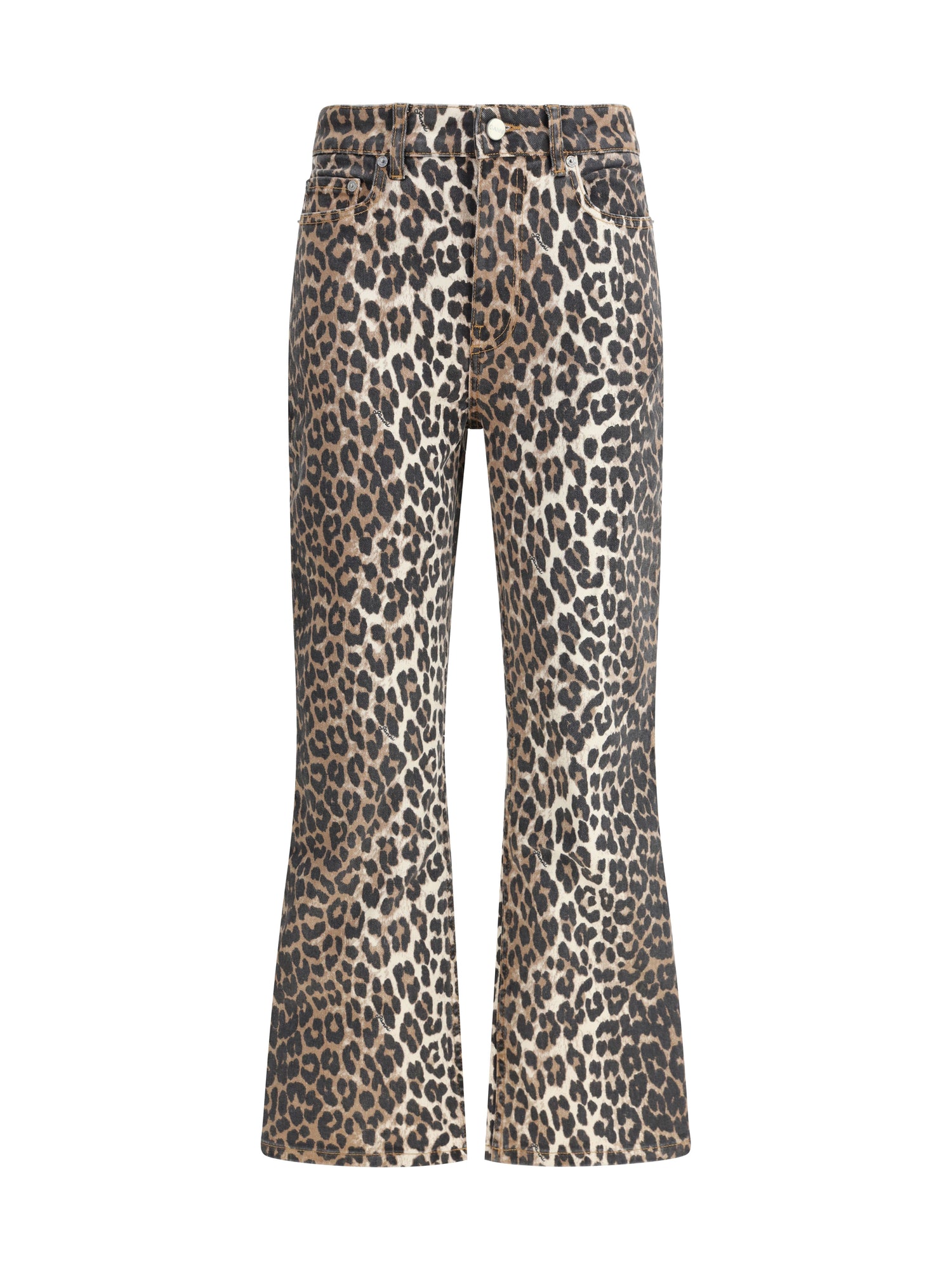 GANNI 26 animal print pants