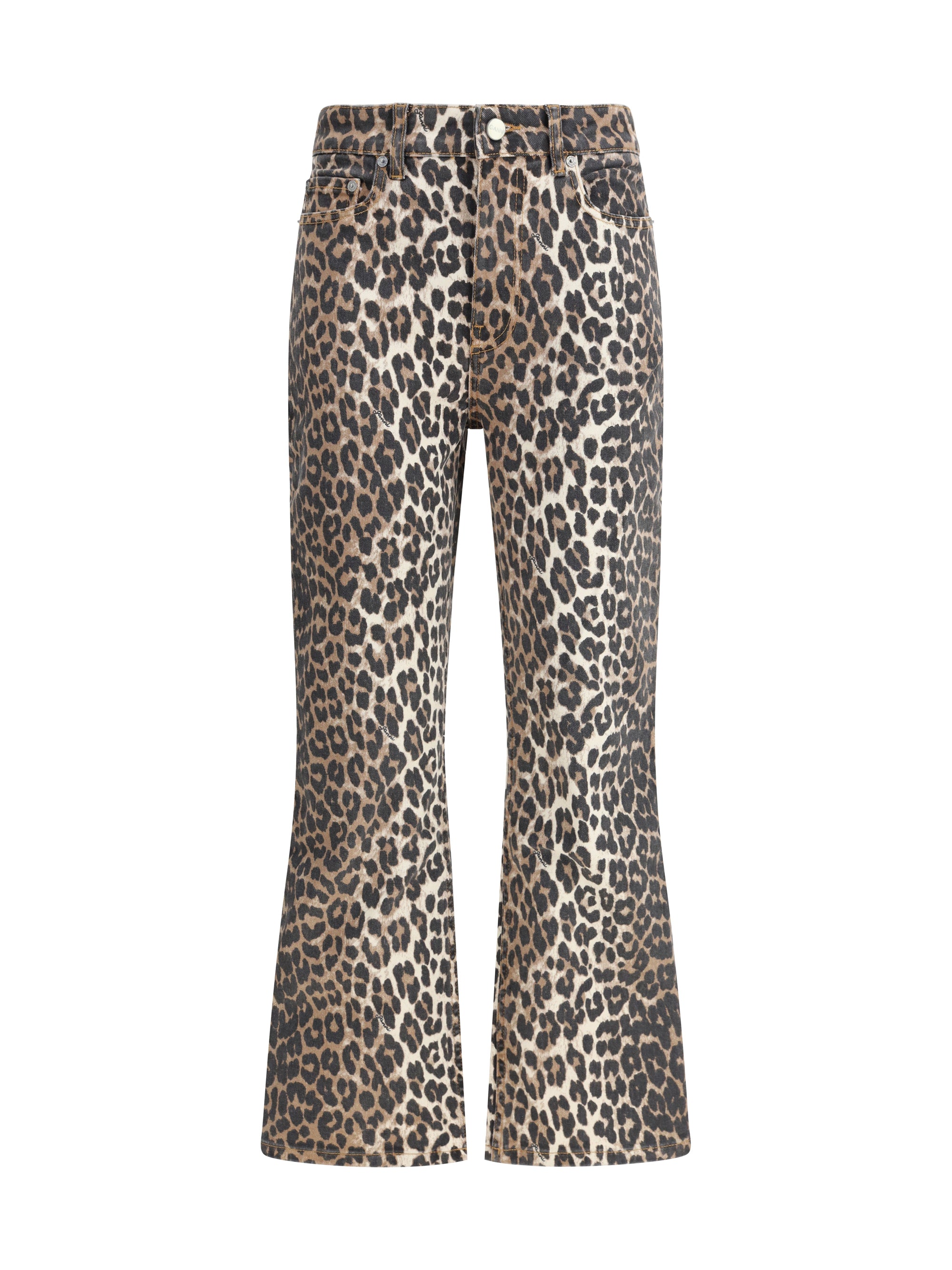 GANNI 26 animal print pants