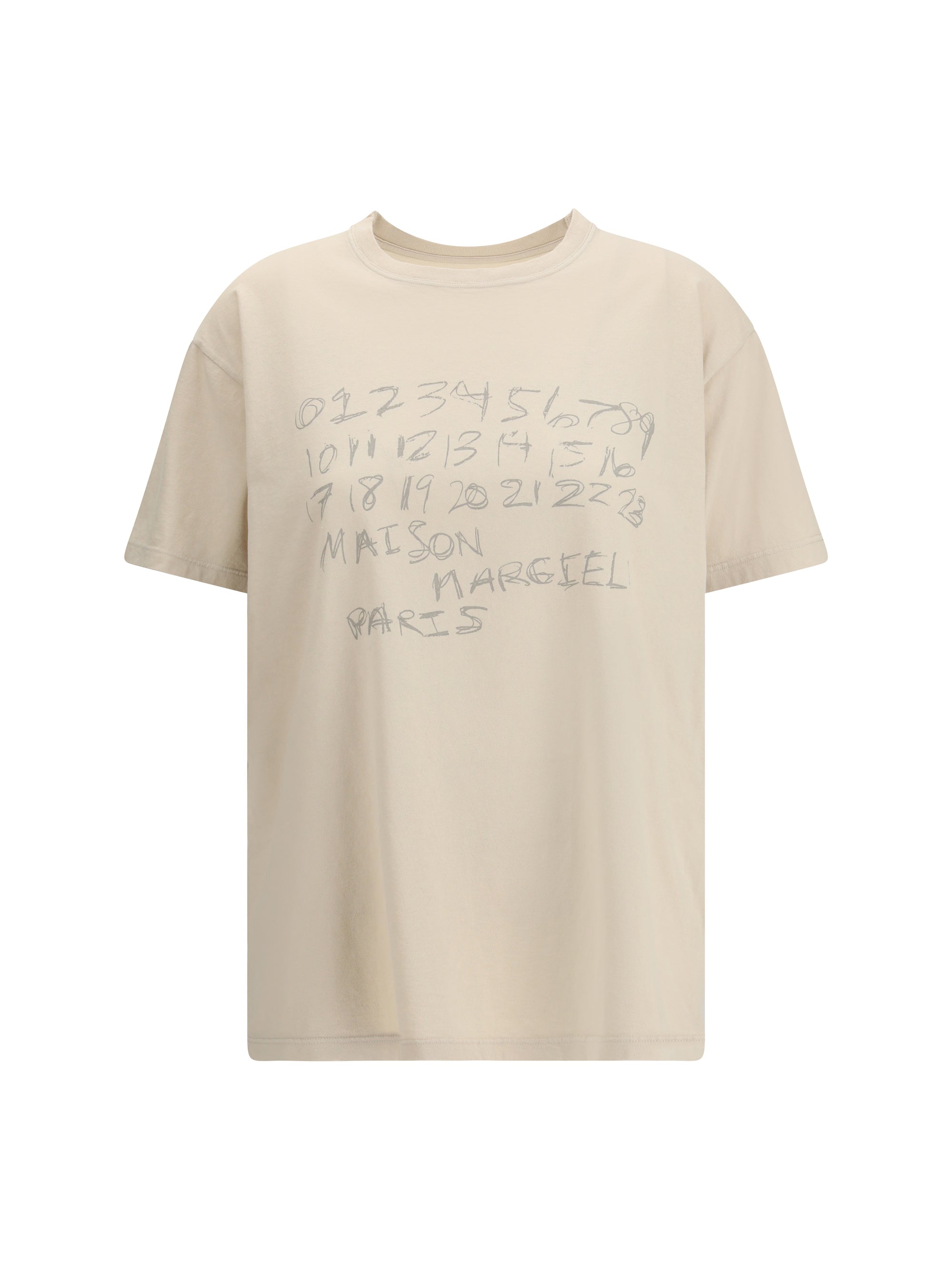 MARGIELA L cotton t-shirt with numeric logo