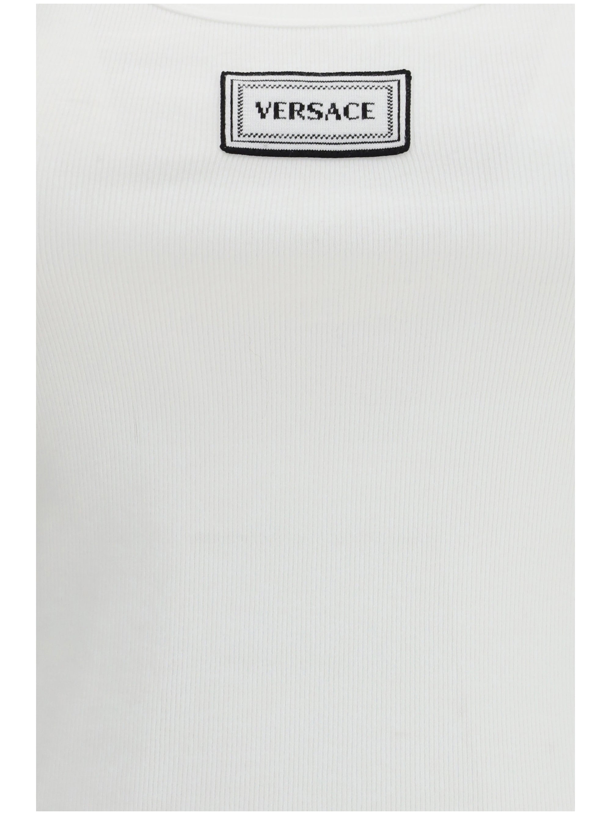 VERSACE 38 tank top in cotton rib stretch