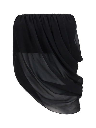 sheer draped top