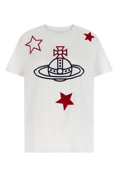 orb and stars classic cotton t-shirt
