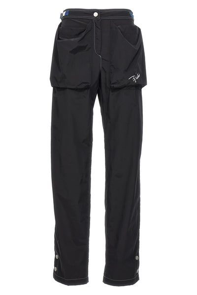 nylon blend pants