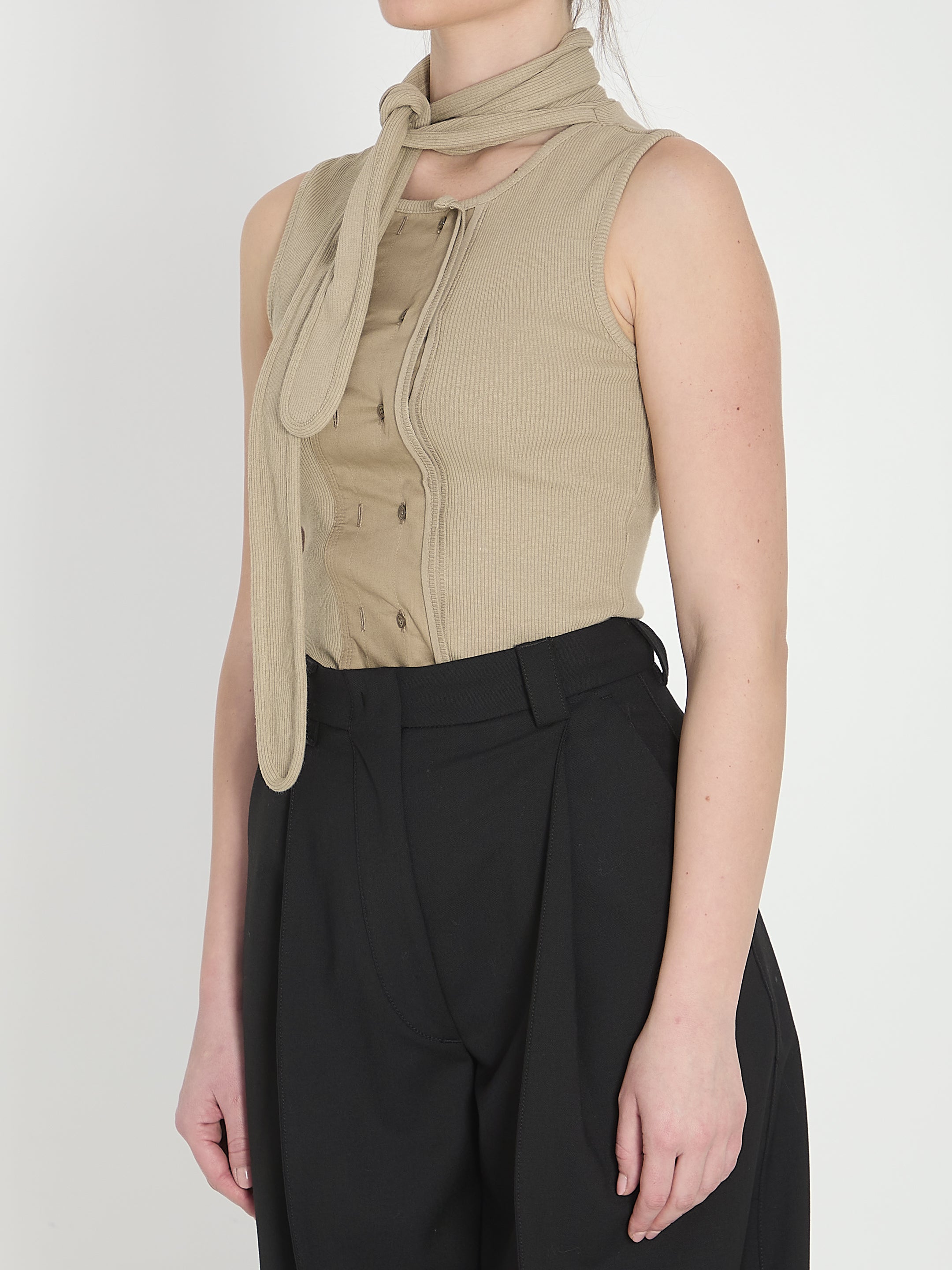 LEMAIRE M asymmetrical fitted top