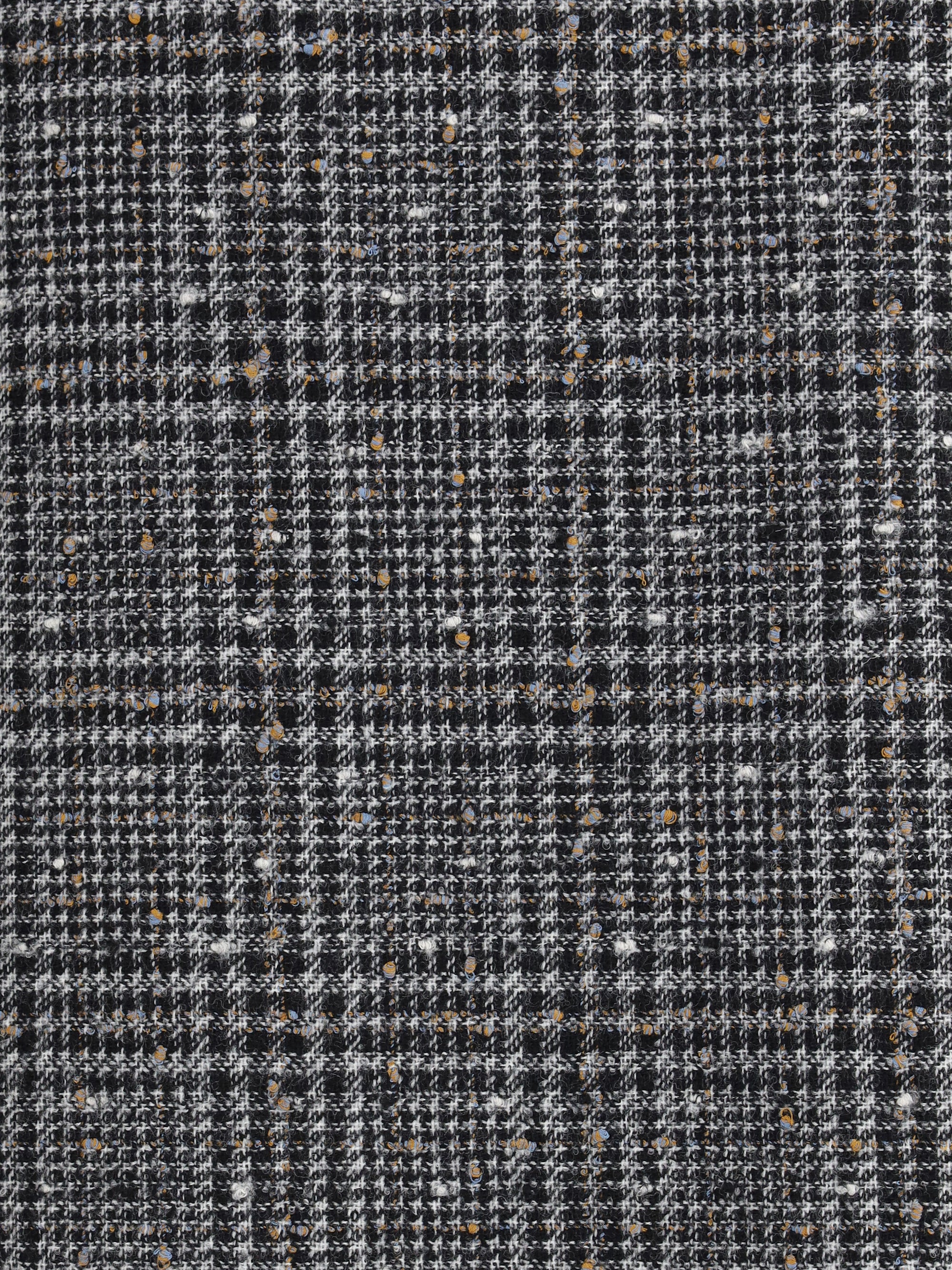 FENDI 40 prince of wales tweed midi skirt