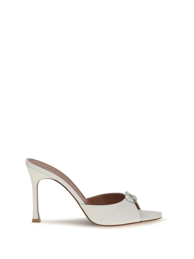 camelia leather mule sandals