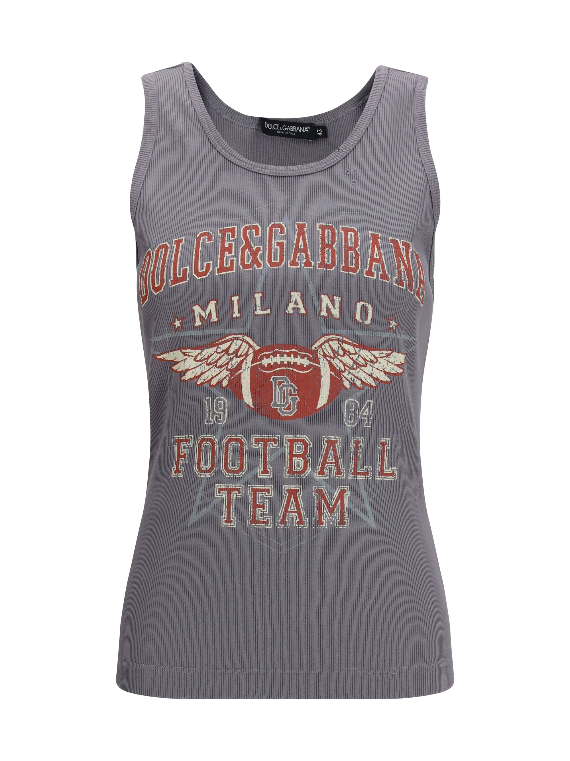 DOLCE & GABBANA 40 ribbed tank top