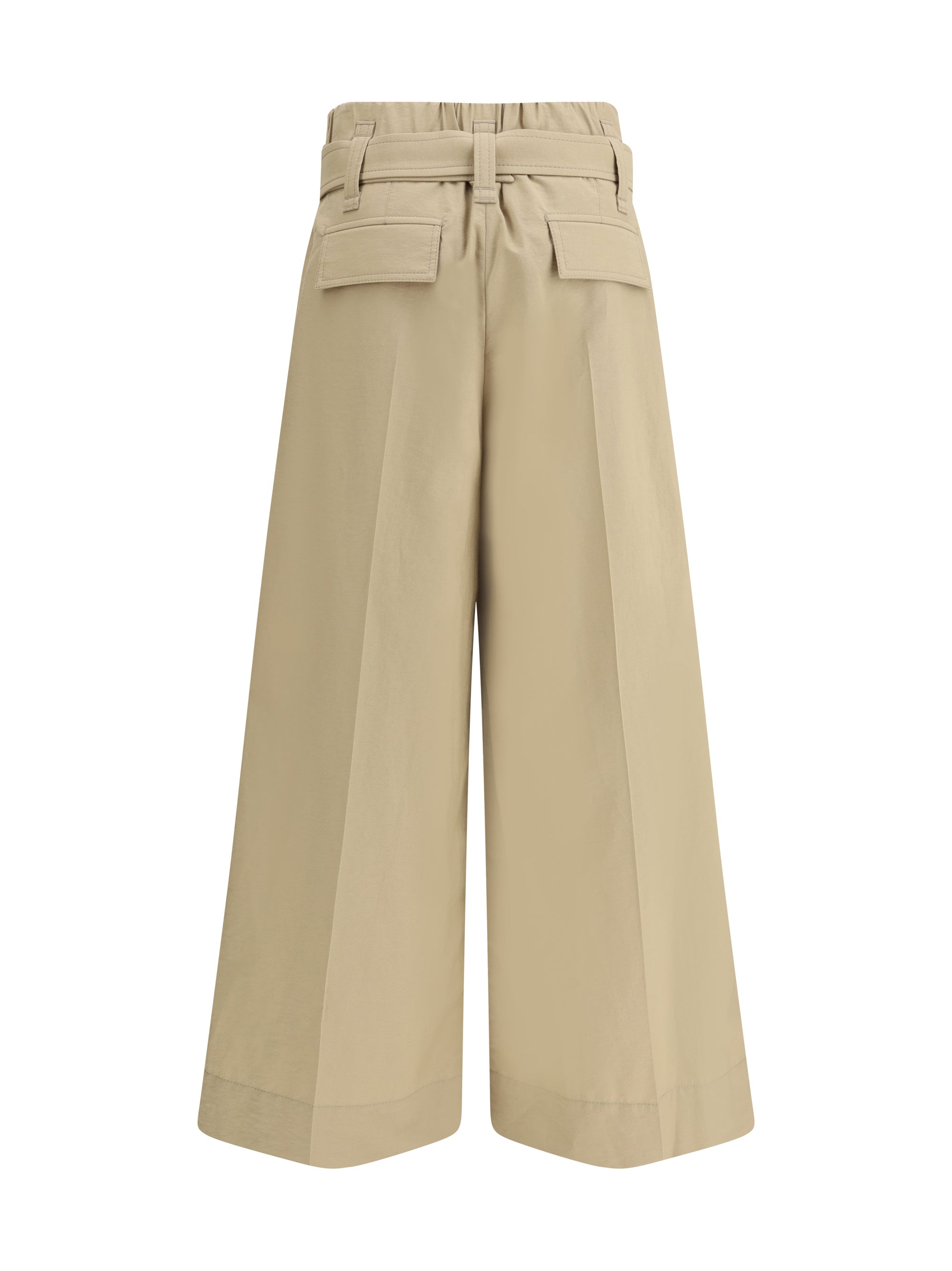 BRUNELLO CUCINELLI 40 pleated crop pants