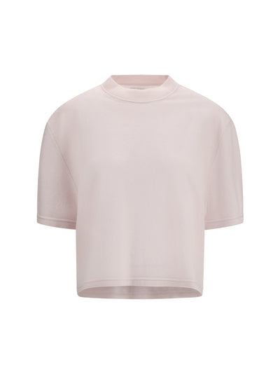 cropped t-shirt with round neckline