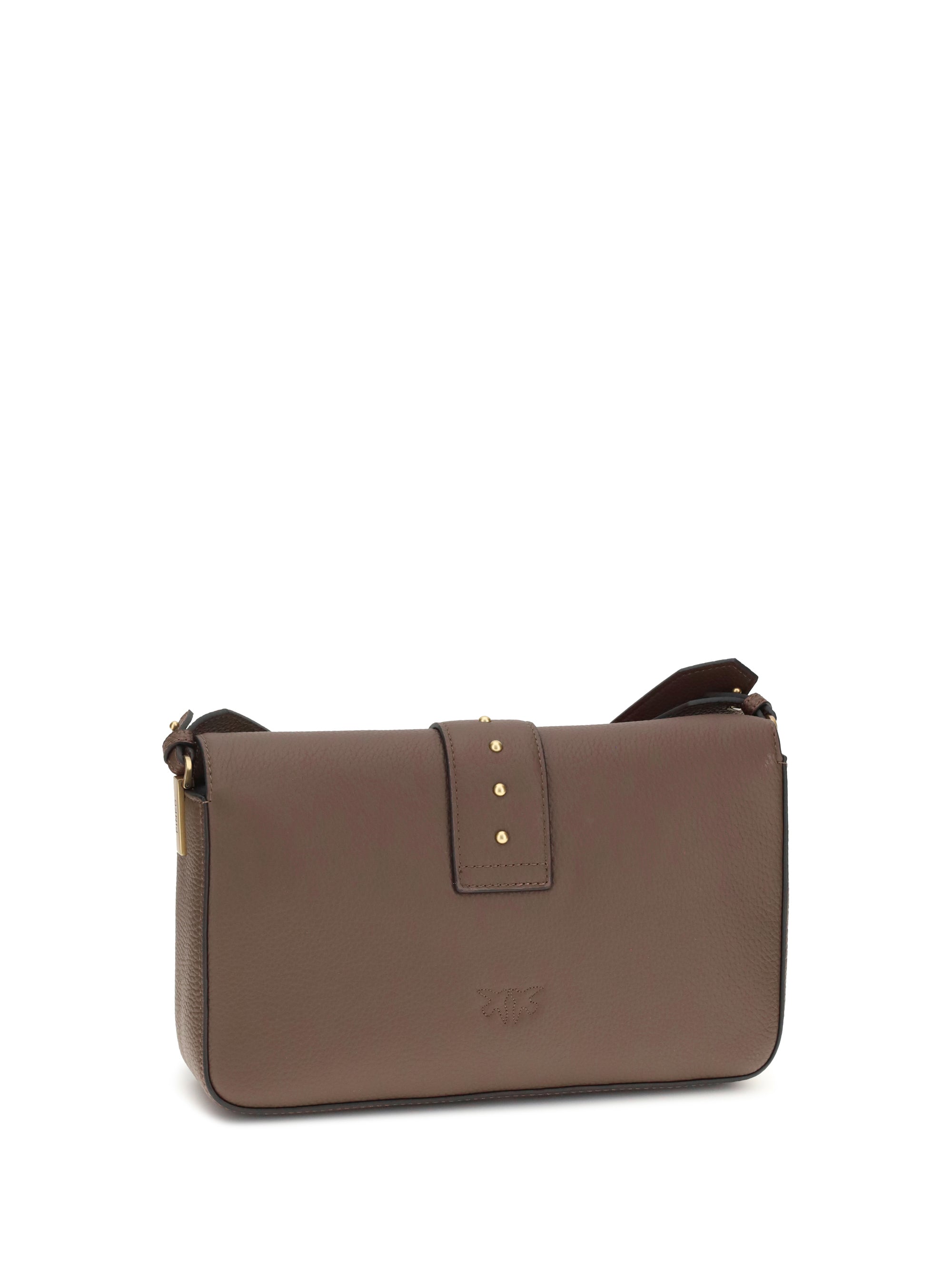 PINKO OS love leather shoulder bag