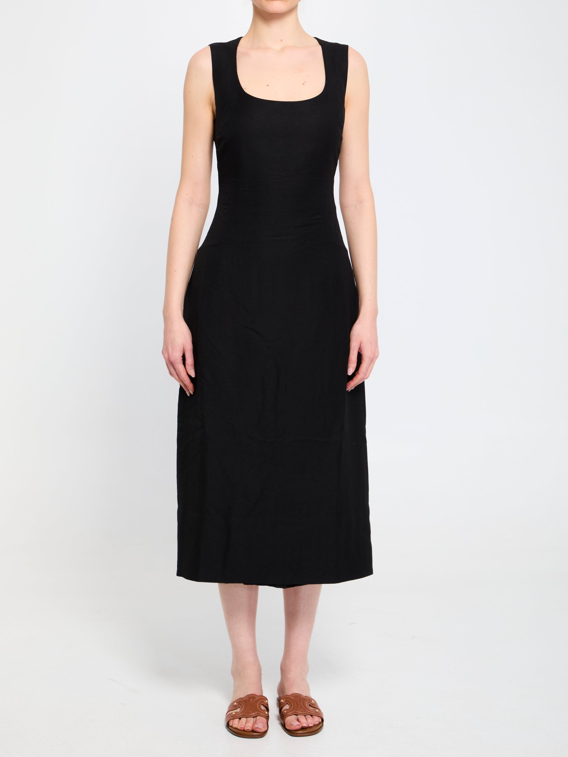 JACQUEMUS 36 tablier midi dress
