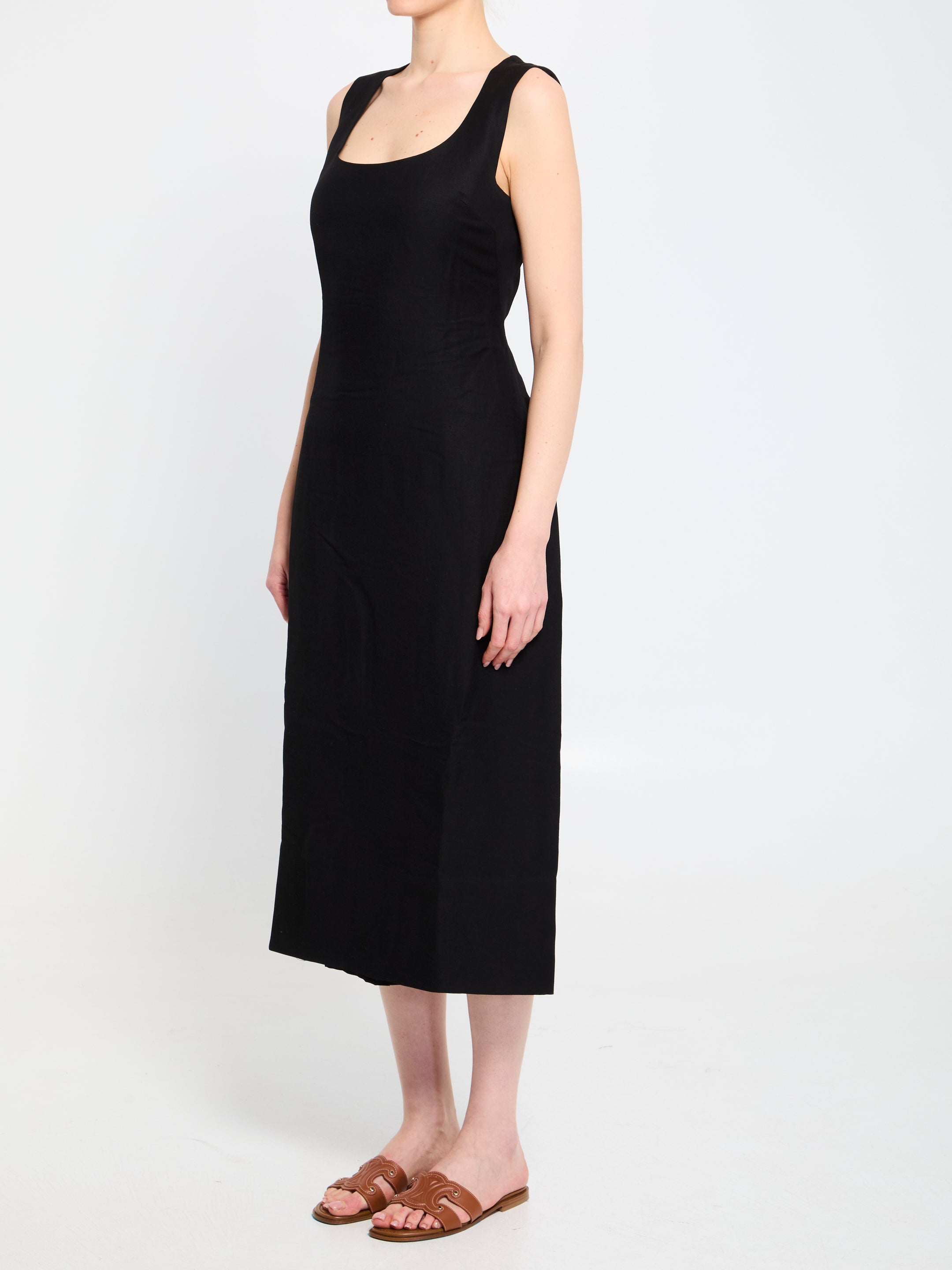 JACQUEMUS 36 tablier midi dress