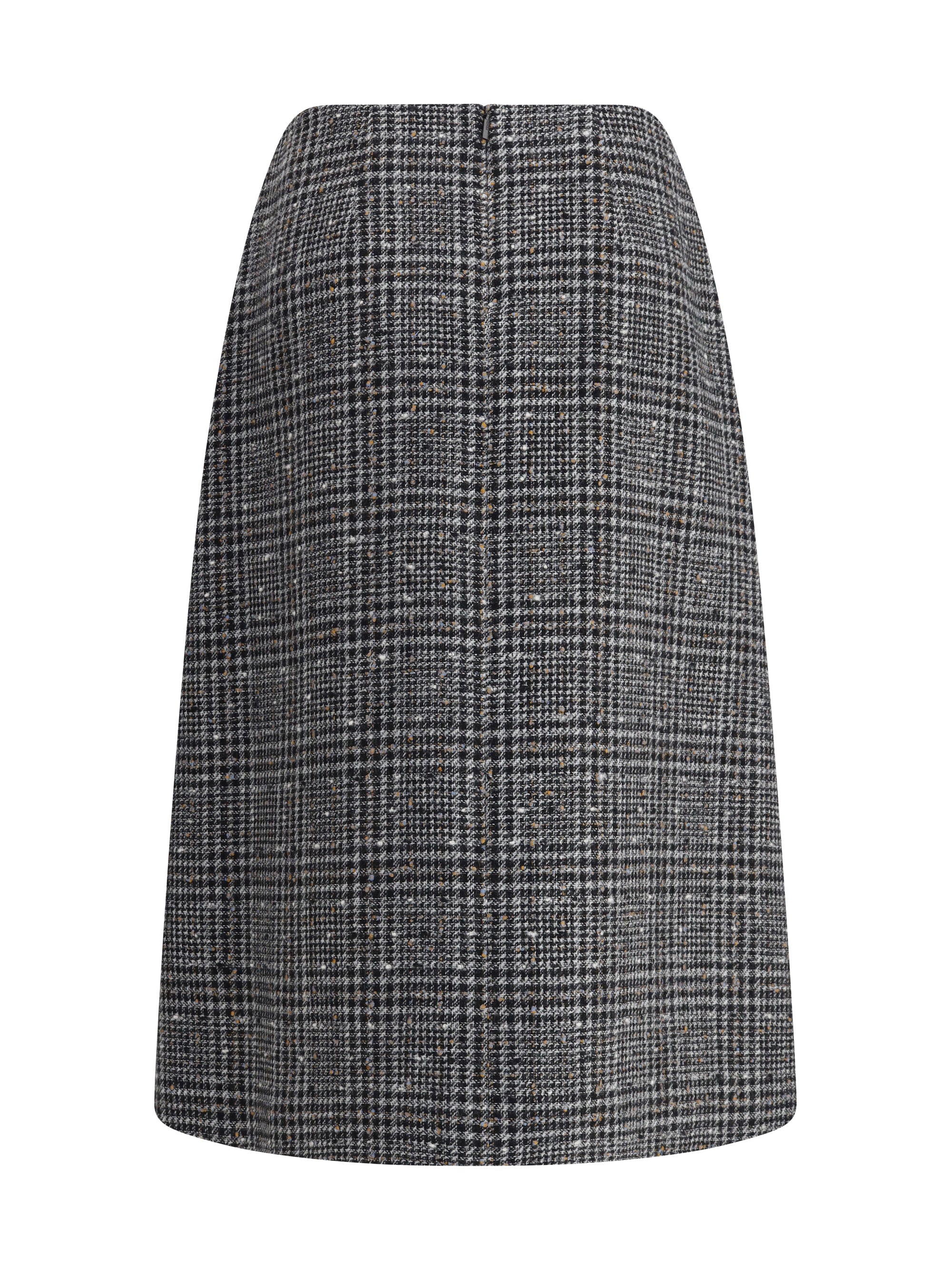 FENDI 40 prince of wales tweed midi skirt