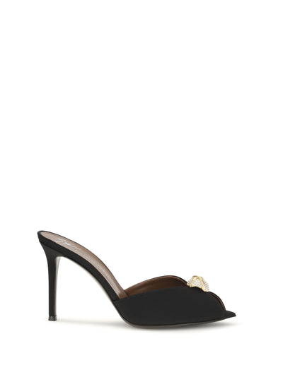 intrigo cocktail mules sandals