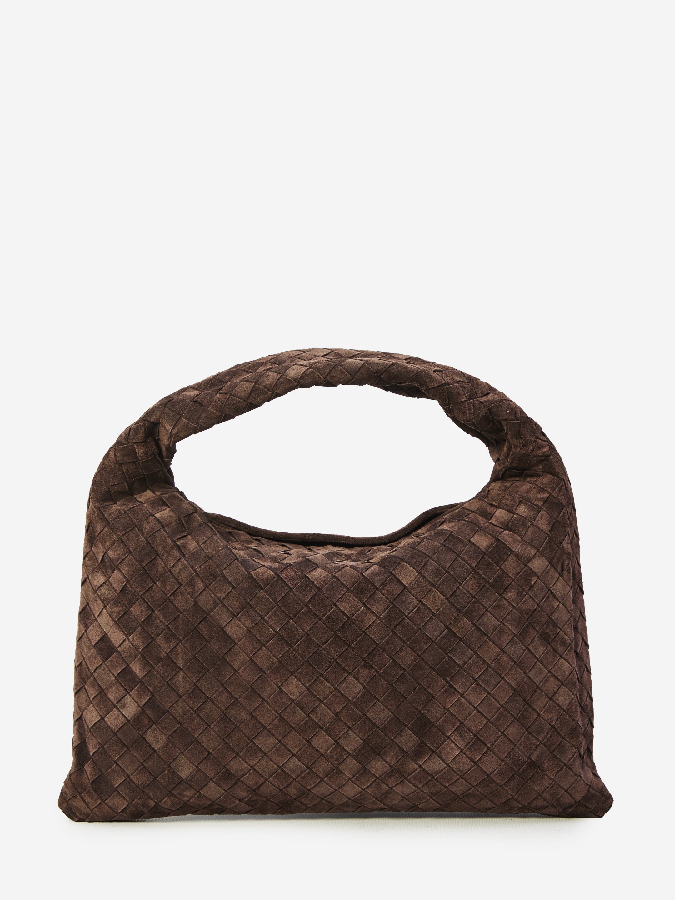 BOTTEGA VENETA OS hop fondant suede bag small