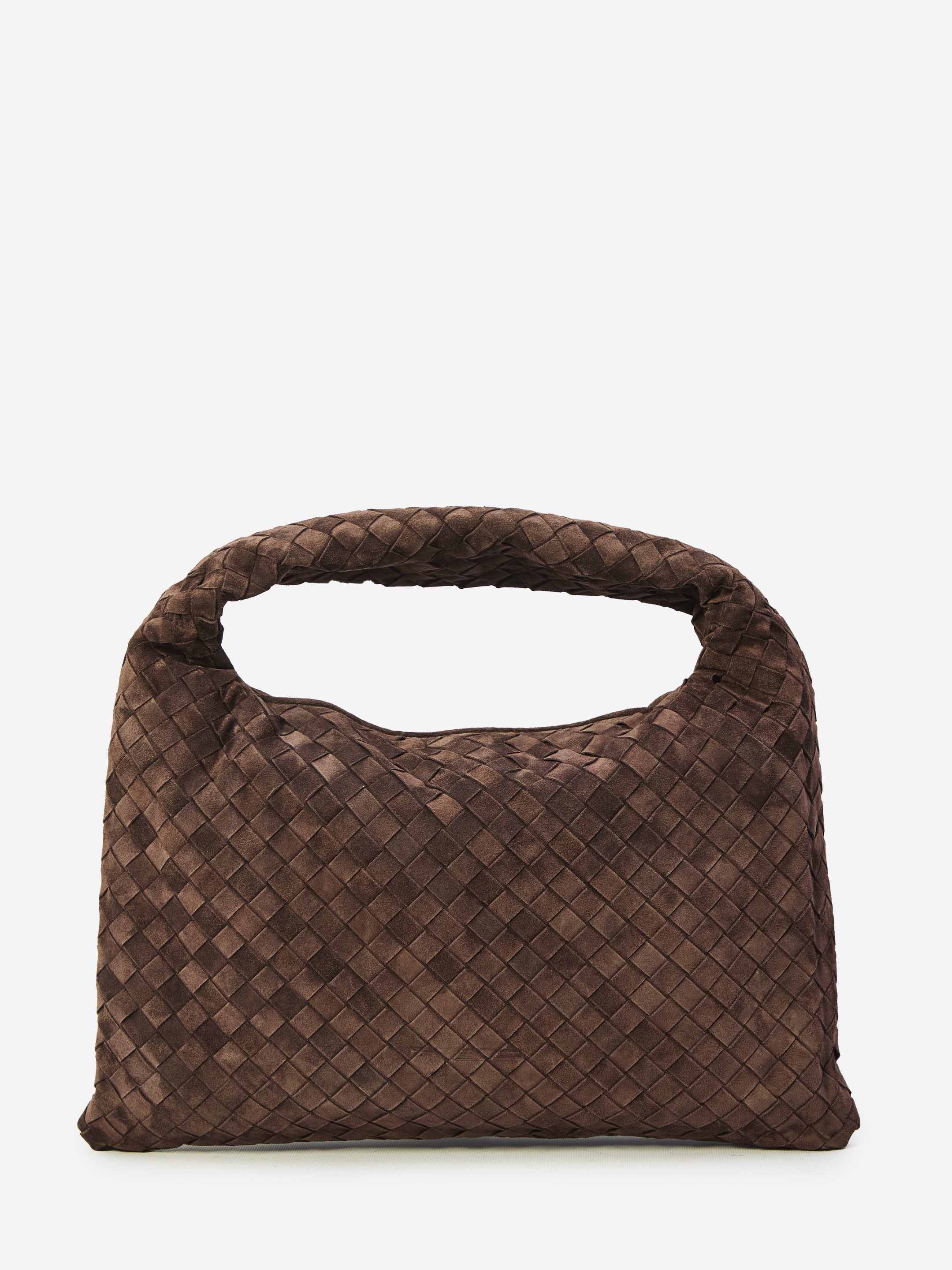 BOTTEGA VENETA OS hop fondant suede bag small