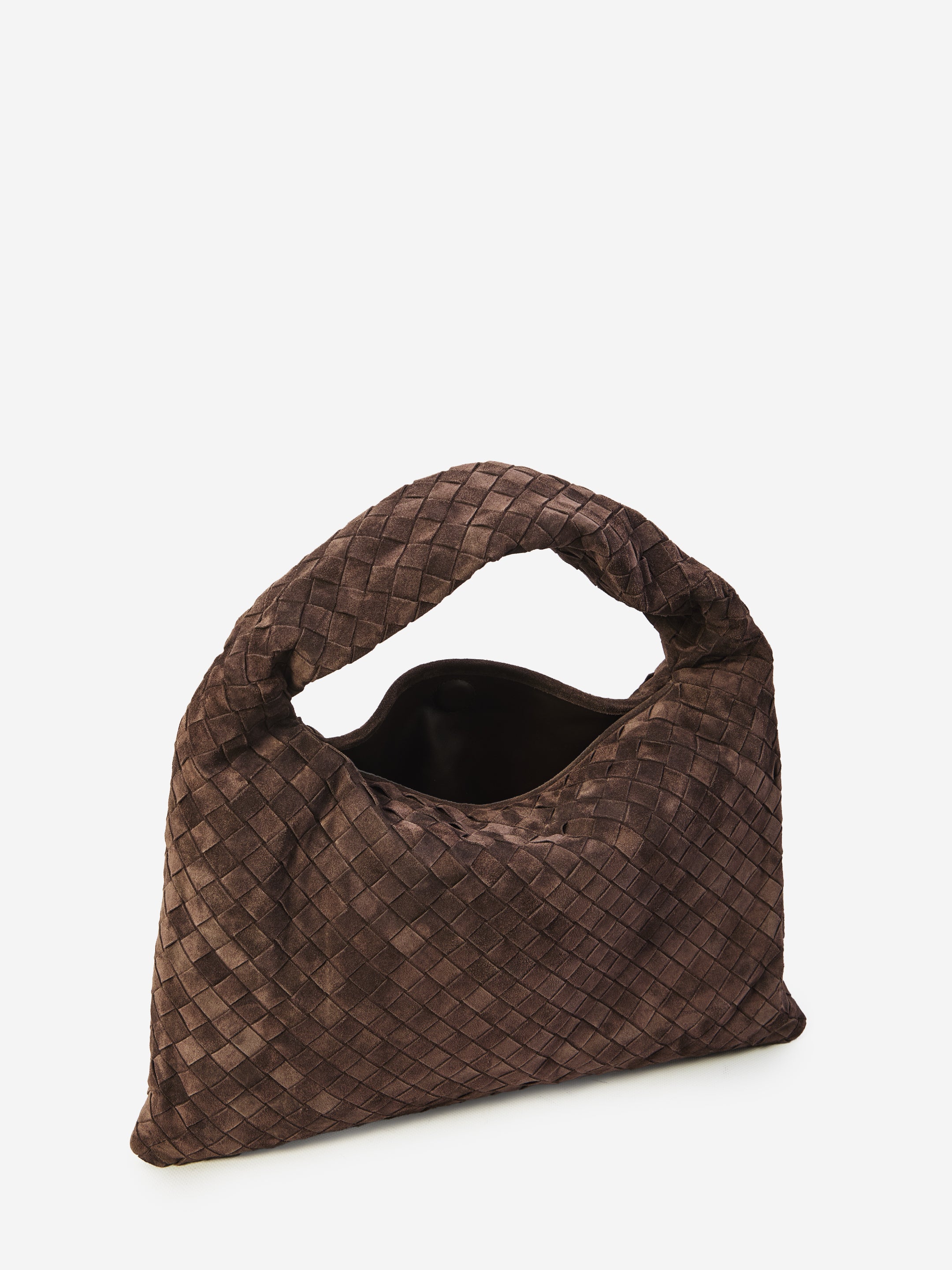 BOTTEGA VENETA OS hop fondant suede bag small