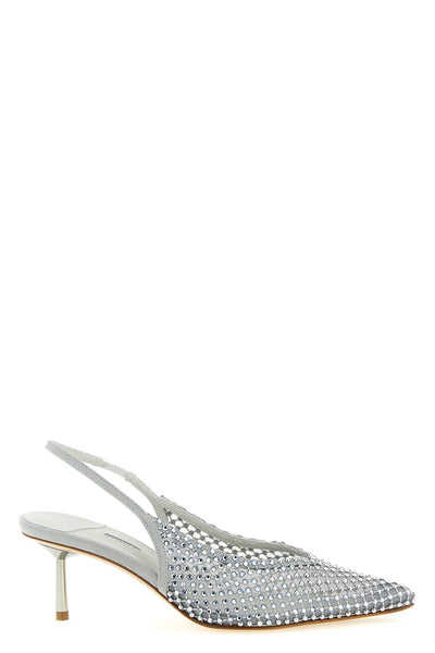 gilda semi-transparent mesh slingbacks